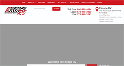 Desktop Screenshot of escaperv.com